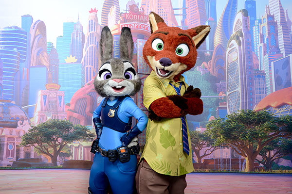 Zootopia characters (Judy & Nick)